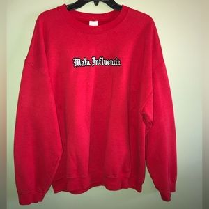Red sweater